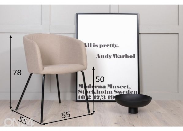 Söögitoolid Berit, 2 tk mõõdud