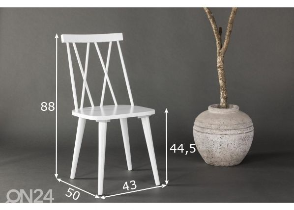 Söögitoolid Mariette, 2 tk mõõdud