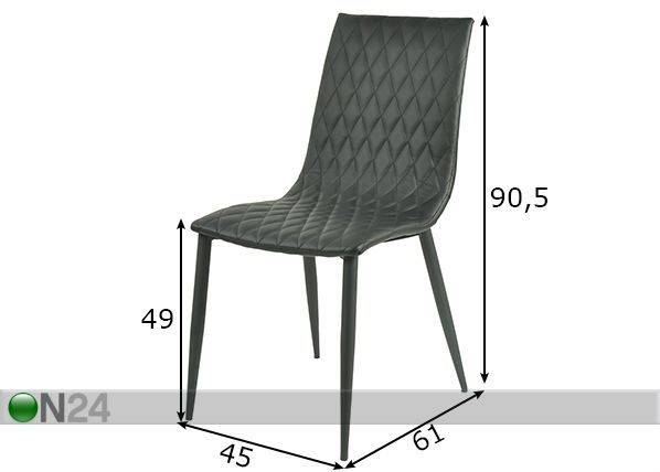 Söögitoolid Sit, 2 tk mõõdud