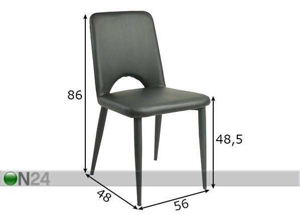 Söögitoolid Sit, 2 tk mõõdud