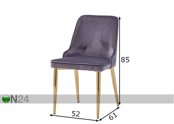 Söögitoolid Sit, 2 tk mõõdud