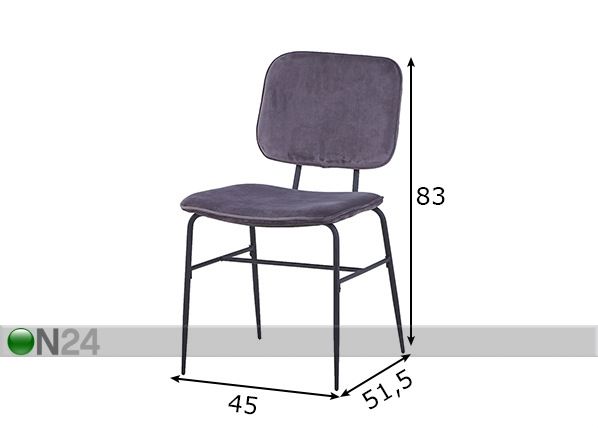 Söögitoolid Sit, 2 tk mõõdud