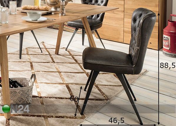 Söögitoolid Sit, 2 tk mõõdud