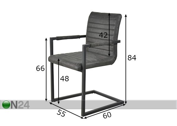 Söögitoolid Sit, 2 tk mõõdud