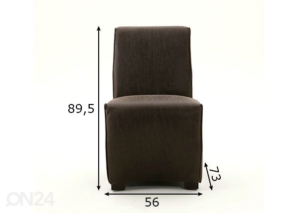 Söögitoolid Sit, 2 tk mõõdud
