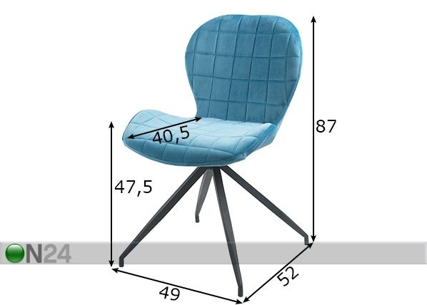 Söögitoolid Sit, 2 tk mõõdud