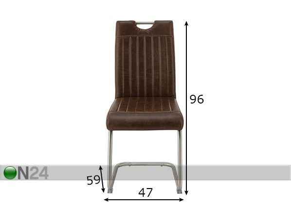 Söögitoolid Sit, 2 tk mõõdud