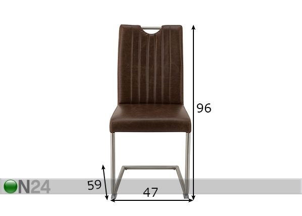 Söögitoolid Sit, 2 tk mõõdud