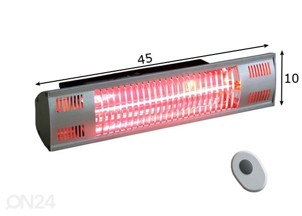 Soojuskiirgur HG 1.5 SL (1,5 kW) mõõdud