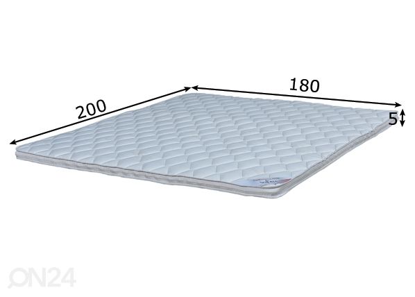 Stroma kattemadrats Top Foam 180x200x5 cm mõõdud