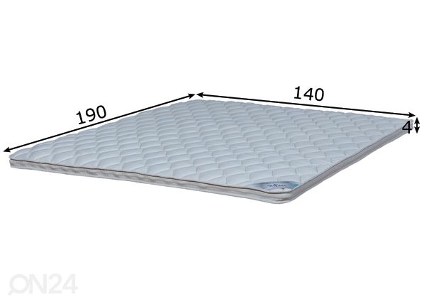 Stroma kattemadrats Top Latex 140x190x4 cm mõõdud