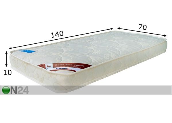Stroma lastemadrats Kookos Ökoloogiline 70x140 cm mõõdud