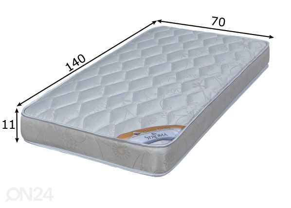 Stroma lastemadrats Kookos Ökoloogiline 70x140 cm mõõdud