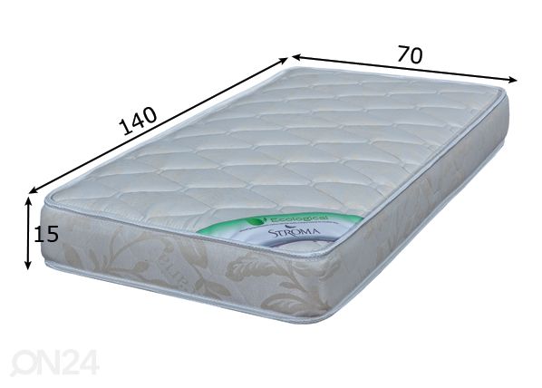 Stroma lastemadrats Ortopeediline Ökoloogiline 70x140 cm mõõdud