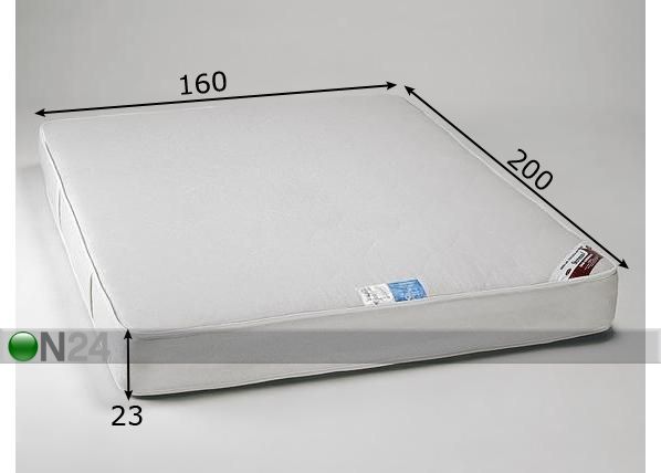 Stroma madrats Kookos Ökoloogiline 160x200 cm mõõdud