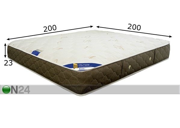 Stroma madrats Olympia 200x200 cm mõõdud