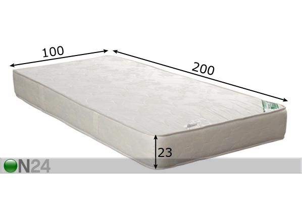 Stroma madrats Ortopeediline Ökoloogiline 100x200 cm mõõdud