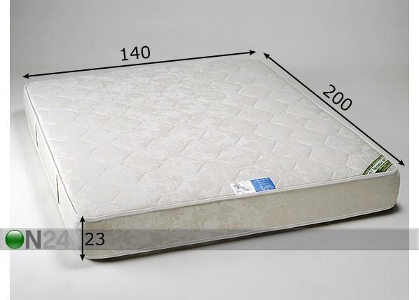 Stroma madrats Ortopeediline Ökoloogiline 140x200 cm mõõdud