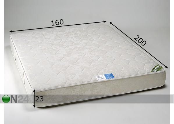 Stroma madrats Ortopeediline Ökoloogiline 160x200 cm mõõdud
