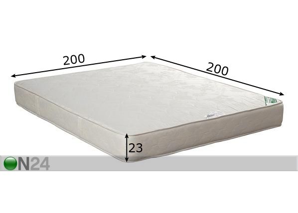 Stroma madrats Ortopeediline Ökoloogiline 200x200 cm mõõdud