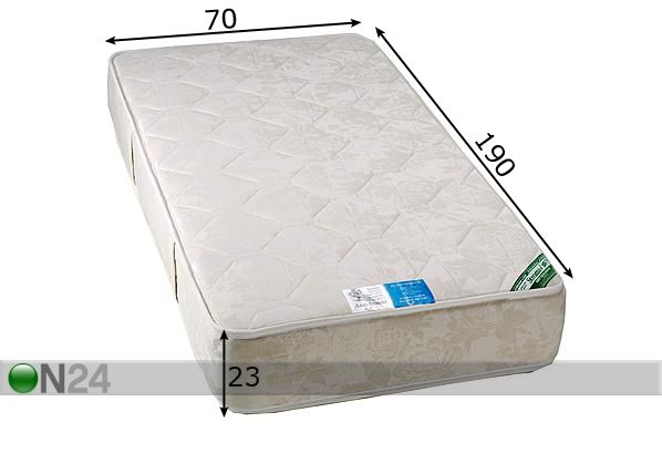 Stroma madrats Ortopeediline Ökoloogiline 70x190 cm mõõdud