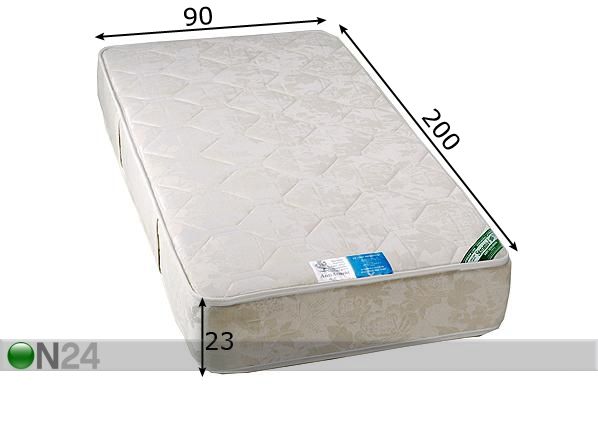 Stroma madrats Ortopeediline Ökoloogiline 90x200 cm mõõdud