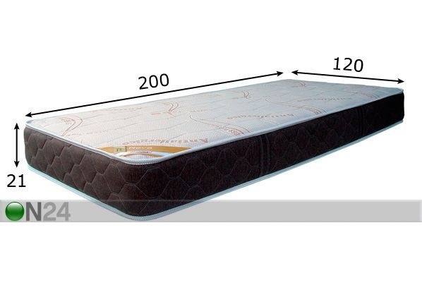 Stroma madrats Reva 120x200 cm mõõdud