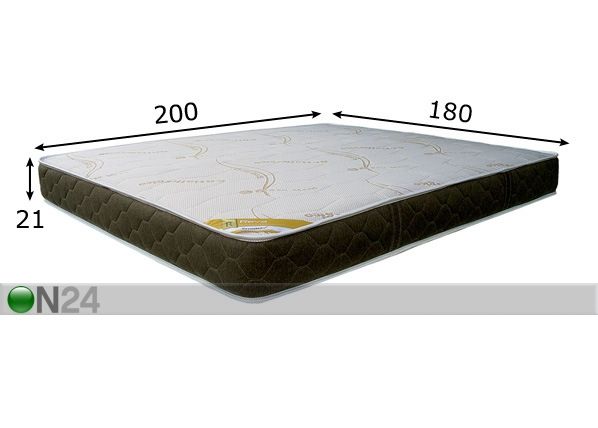 Stroma madrats Reva 180x200 cm mõõdud