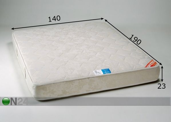 Stroma madrats Soft Ökoloogiline 140x190 cm mõõdud