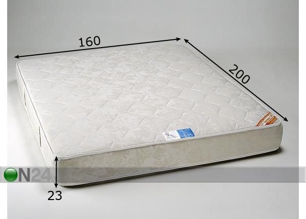 Stroma madrats Soft Ökoloogiline 160x200 cm mõõdud