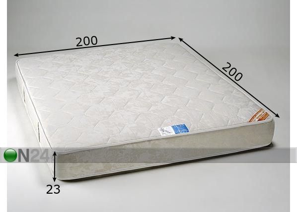 Stroma madrats Soft Ökoloogiline 200x200 cm mõõdud