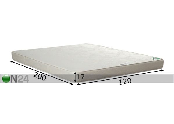 Stroma vedrumadrats Madal Ökoloogiline 120x200 cm mõõdud