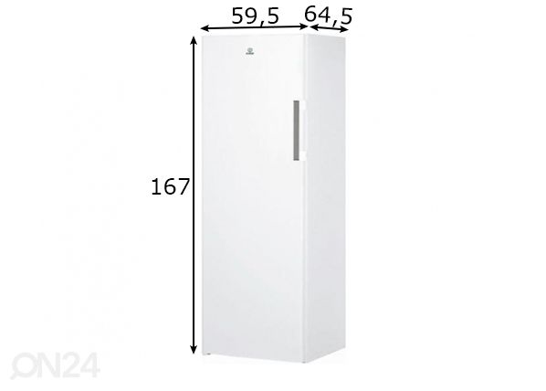 Sügavkülmik Indesit UI61W.1 mõõdud