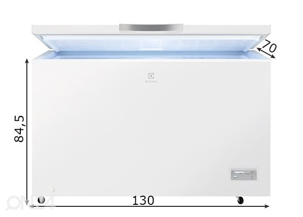Sügavkülmkirst Electrolux mõõdud
