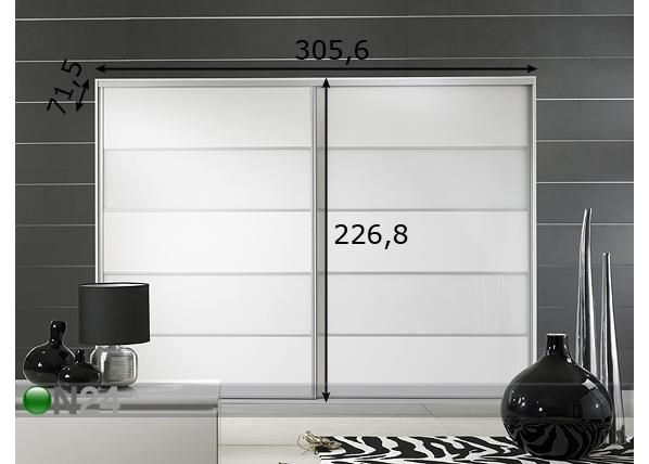 Supreme riidekapp 75600/30 mõõdud