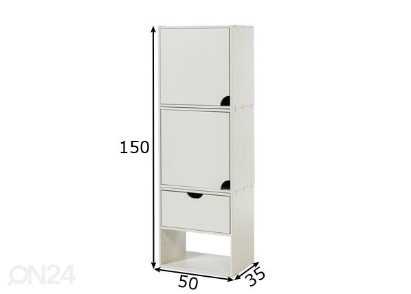 Suwem Kuubik riiulisüsteem, No.3 mõõdud
