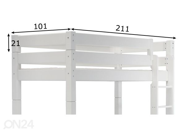 Suwem turvapiire voodile Lahe 90x200 cm mõõdud