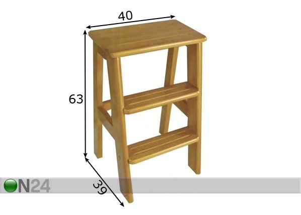 Taburet Step mõõdud