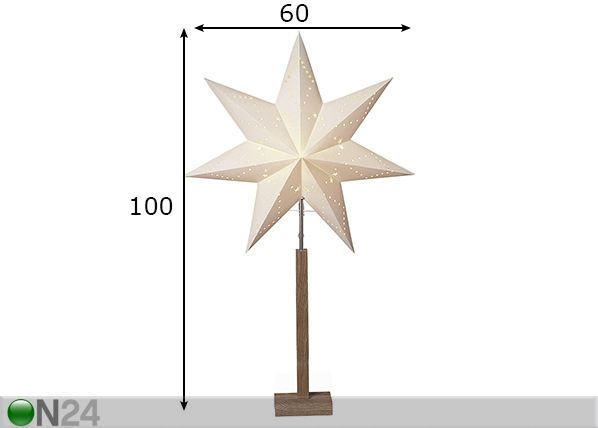 Täht Karo 100 cm mõõdud