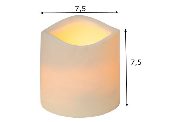 Taimeriga LED küünal 7,5cm mõõdud