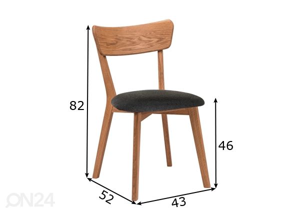 Tammepuidust tool Dora, lakitud mõõdud