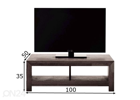 Tammepuidust TV alus Kirea 100 cm mõõdud