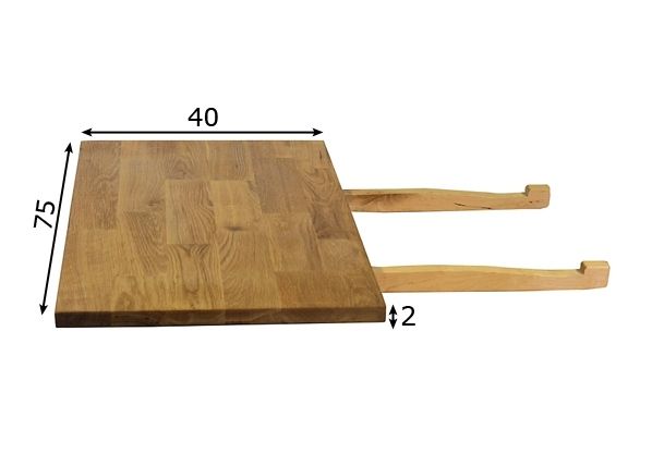 Tammest söögilaua pikendus Gloucester 40x75 cm mõõdud