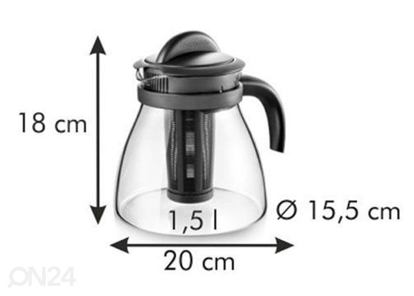 Teekann Tescoma Monte Carlo 1,5 L mõõdud