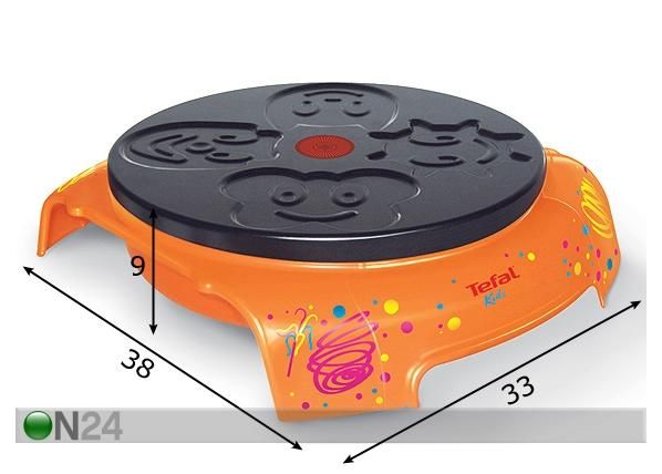 Tefal Kids pannkoogi küpsetaja mõõdud