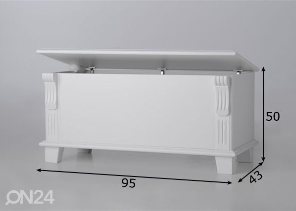 Tekikast Monaco 95 cm mõõdud