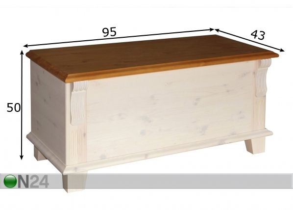 Tekikast Monaco 95 cm mõõdud