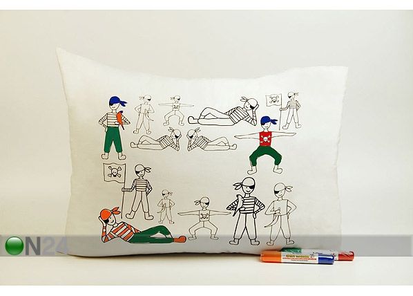 Tekstiilimarkeriga padjapüür piraatidele 50 x 60 cm