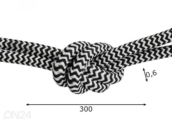 Tekstiilkaabel Fabric mõõdud