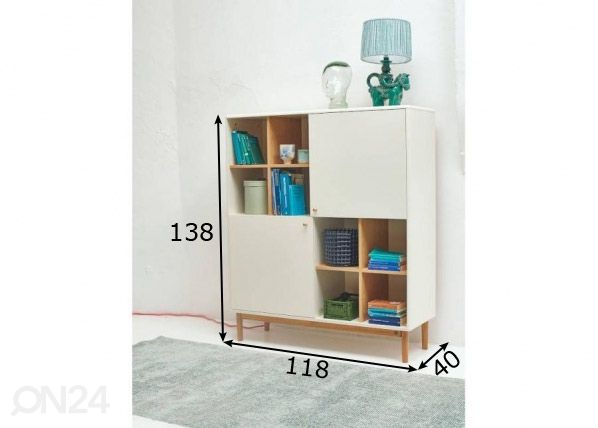 Tenzo puhvetkummut Color Living valge mõõdud